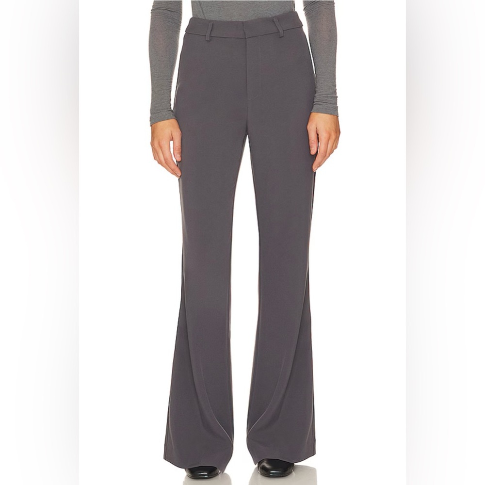 Alfani women’s size size10 flare legs,dress pants, gray pinstripe. Back pockets
